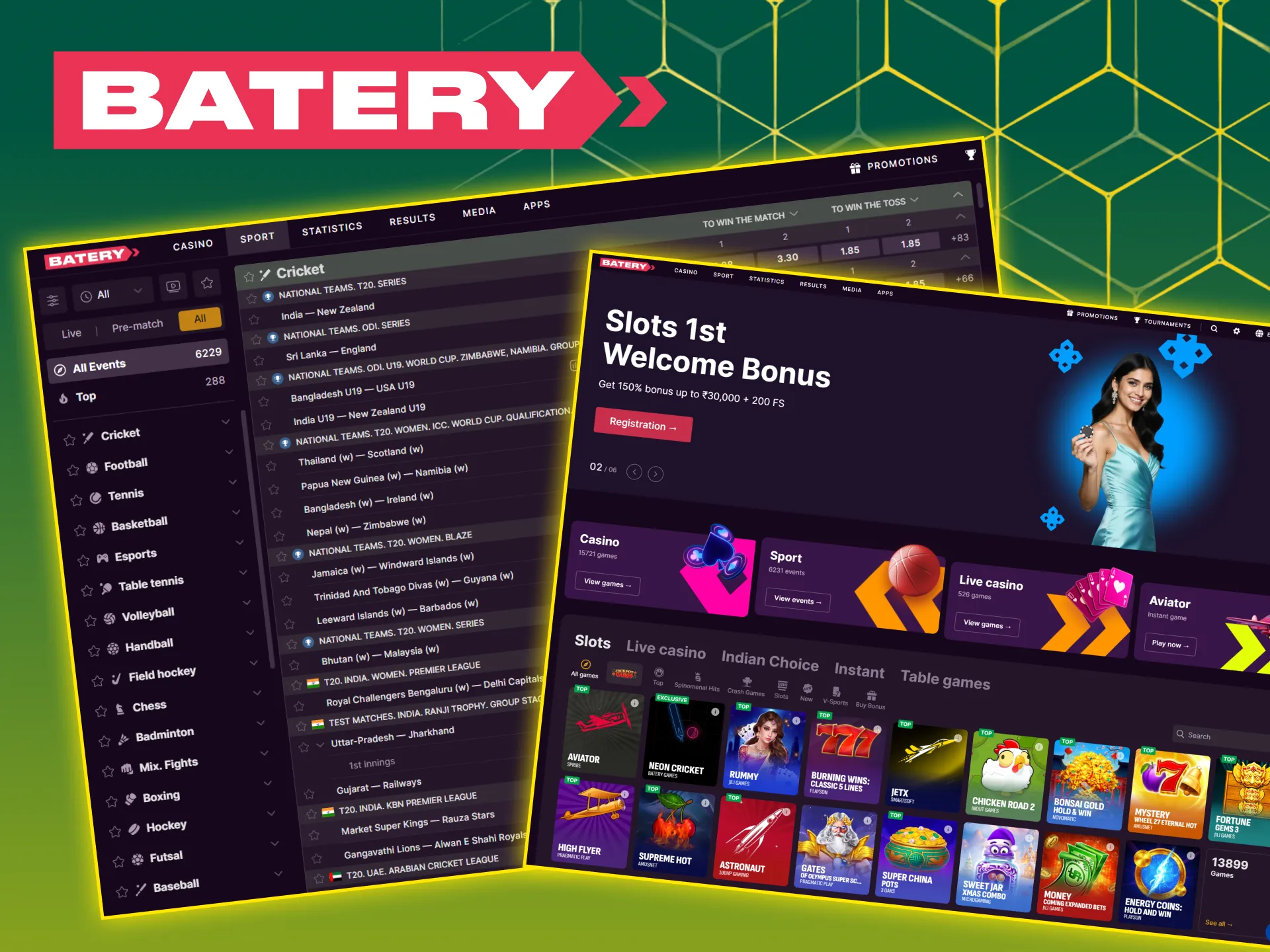 Battery is a worthy alternative to Bet365, as it has many advantages.