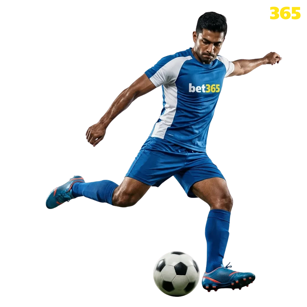 Bet365 football betting interface showing live odds, match predictions, and welcome bonus offer for Indian players