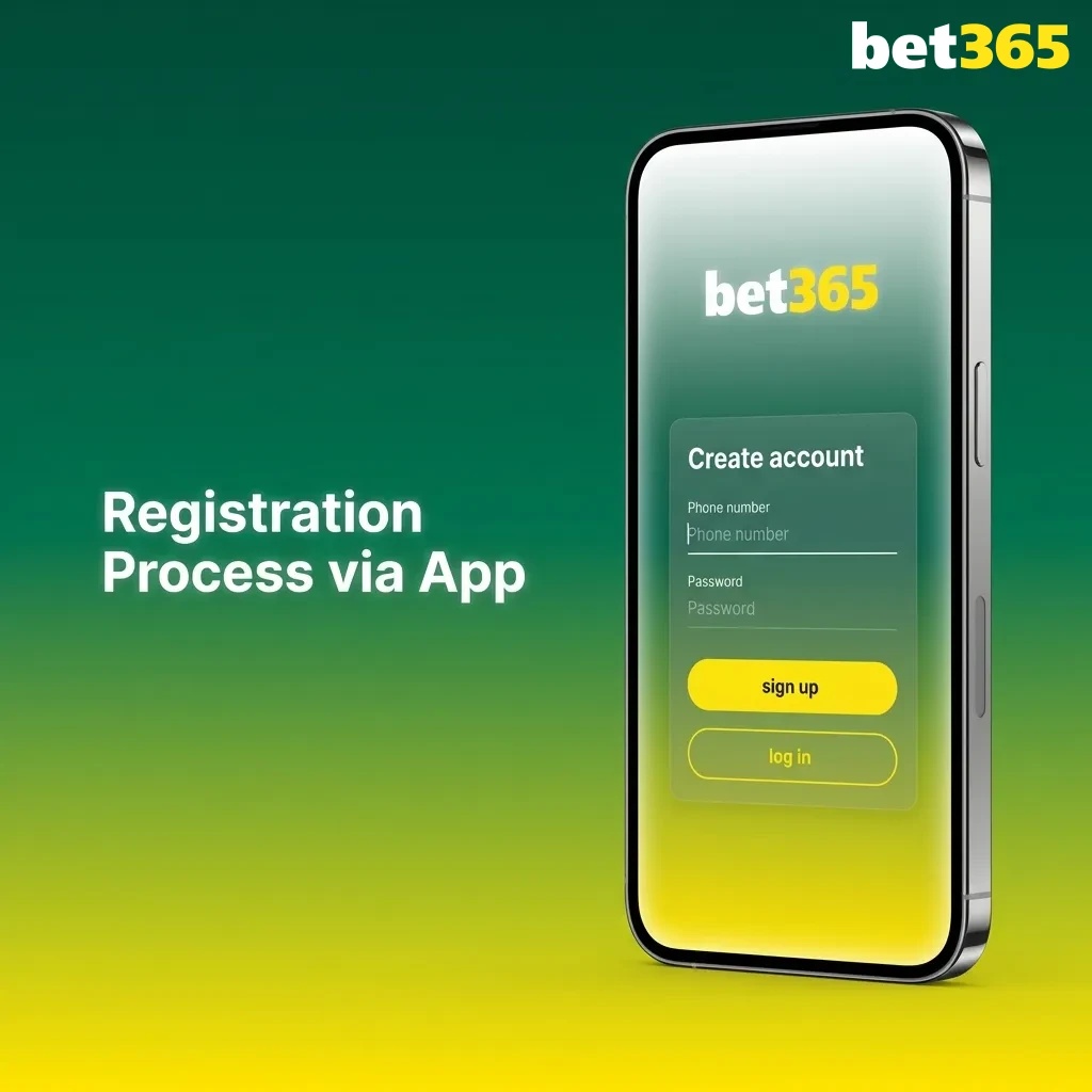 Bet365 mobile app registration screen showing join now button and form fields for personal details and account setup