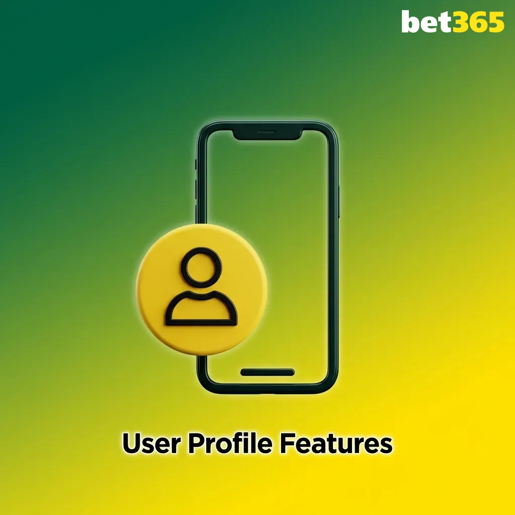 Bet365 mobile app dashboard showing user profile, account balance, betting history, and responsible gaming settings menu