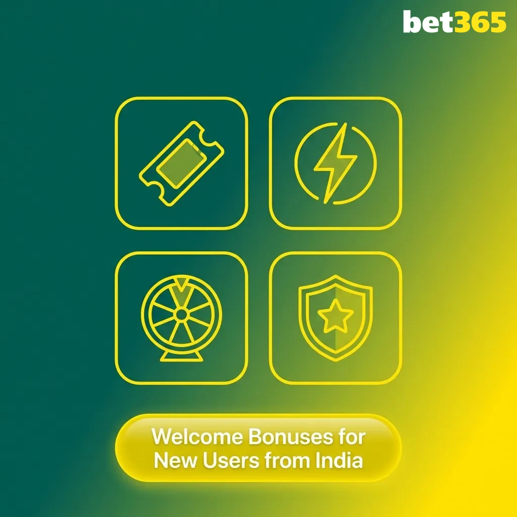 Bet365 welcome bonus for Indian users: 15% up to ₹4,000 on first deposit for casino and sports betting