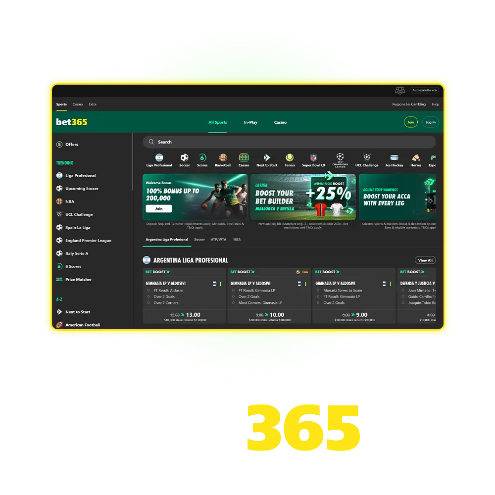 Start betting on sports and casino games at Official Bet365 India.