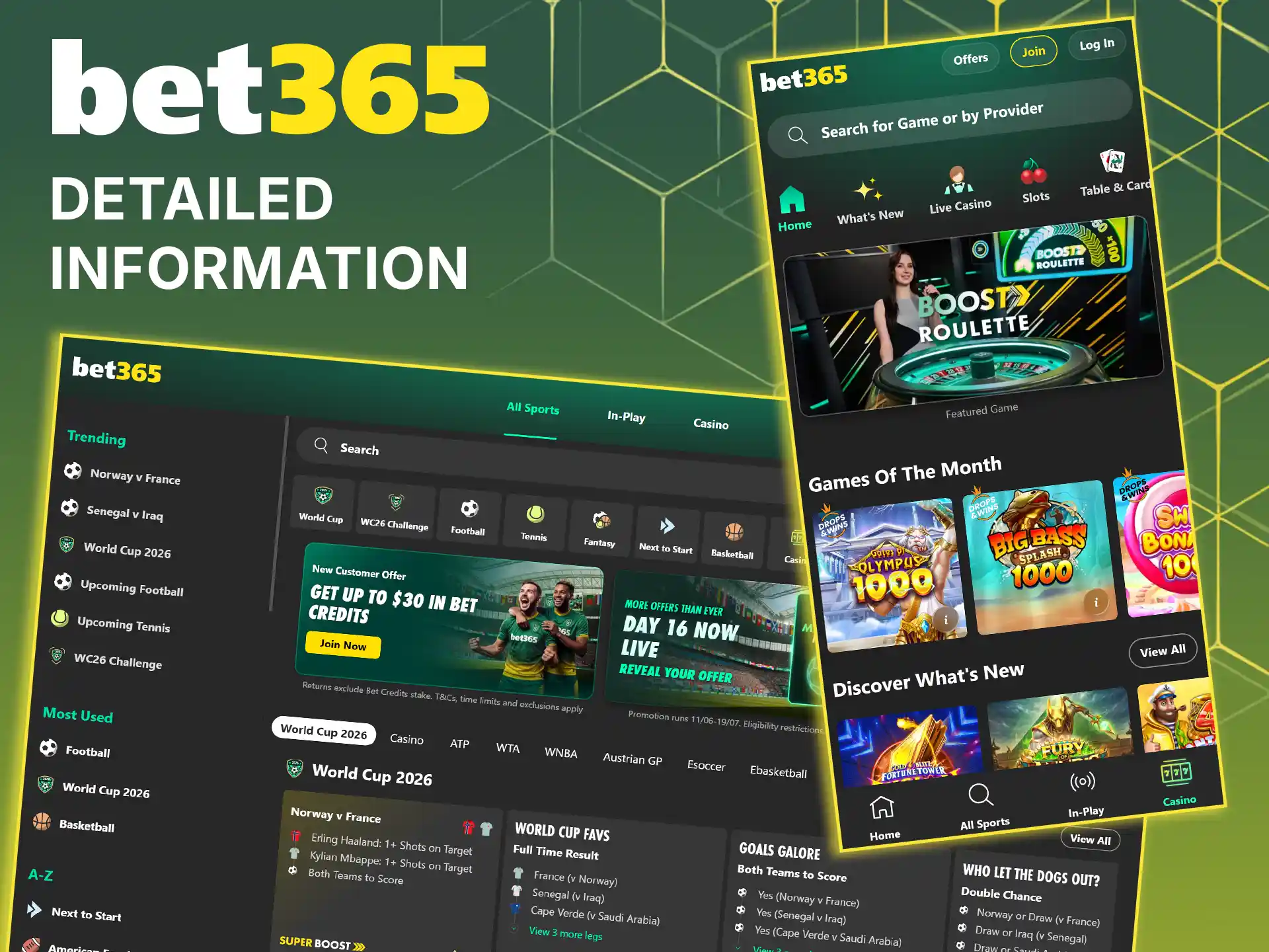 Read the comprehensive facts and find detailed information about the platform on Bet365.