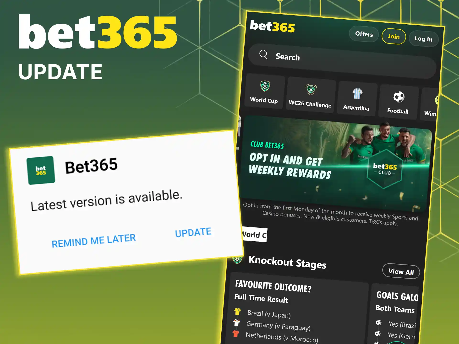 Find out how to update the Bet365 app to the latest version.