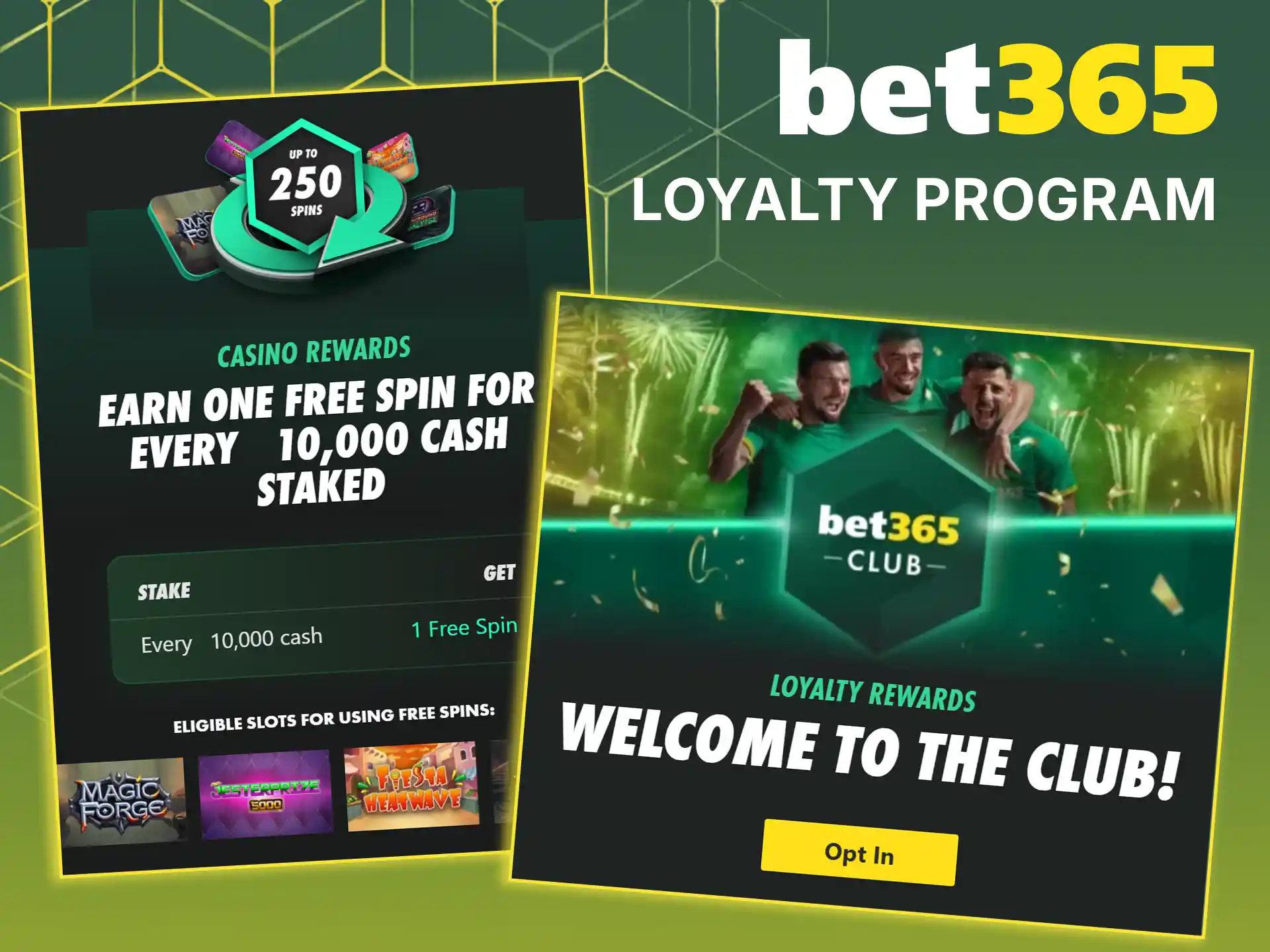 Earn points and unlock exclusive profile milestones in the Bet365 loyalty program.