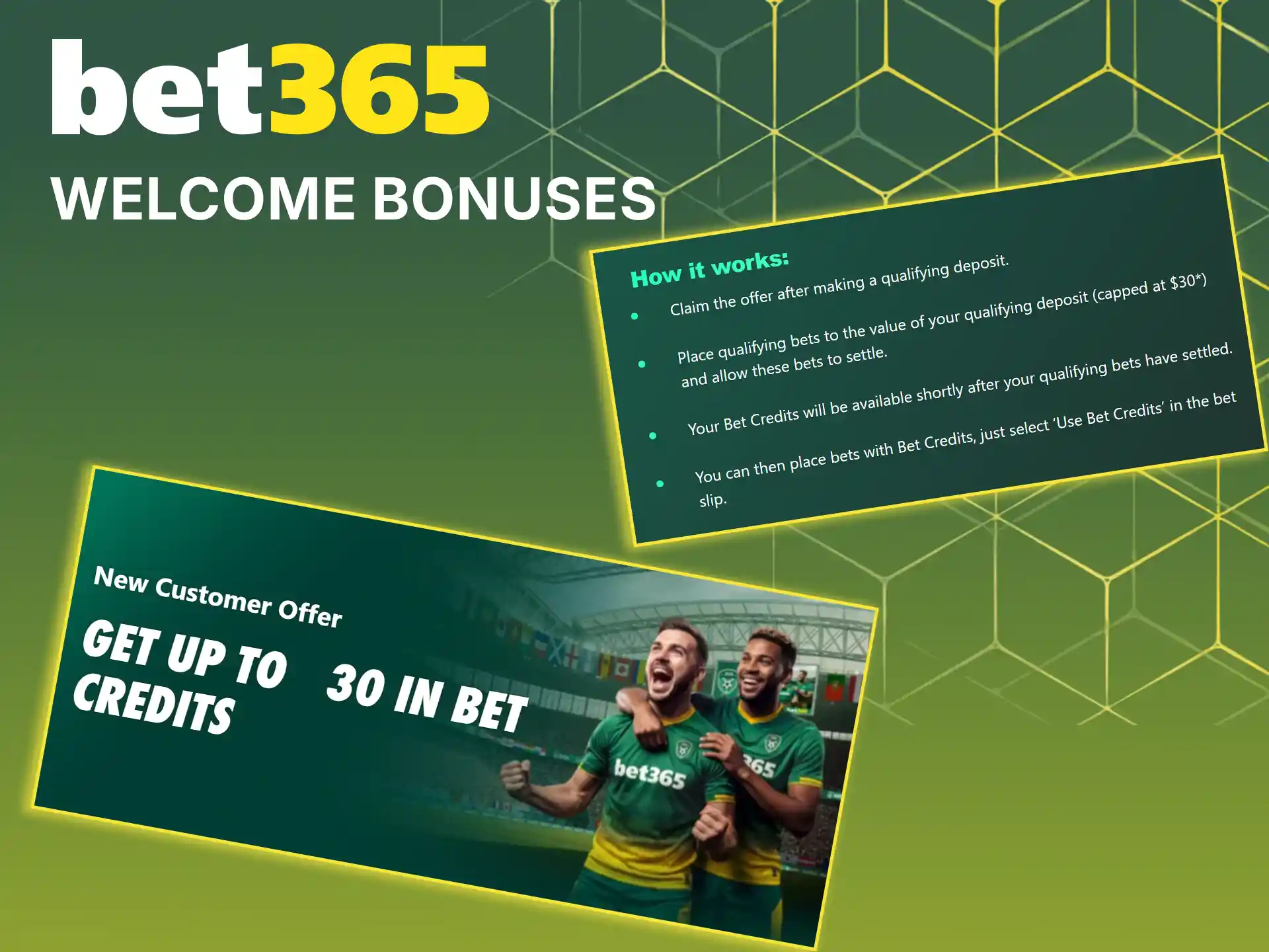 Check out the welcome bonuse at Bet365.