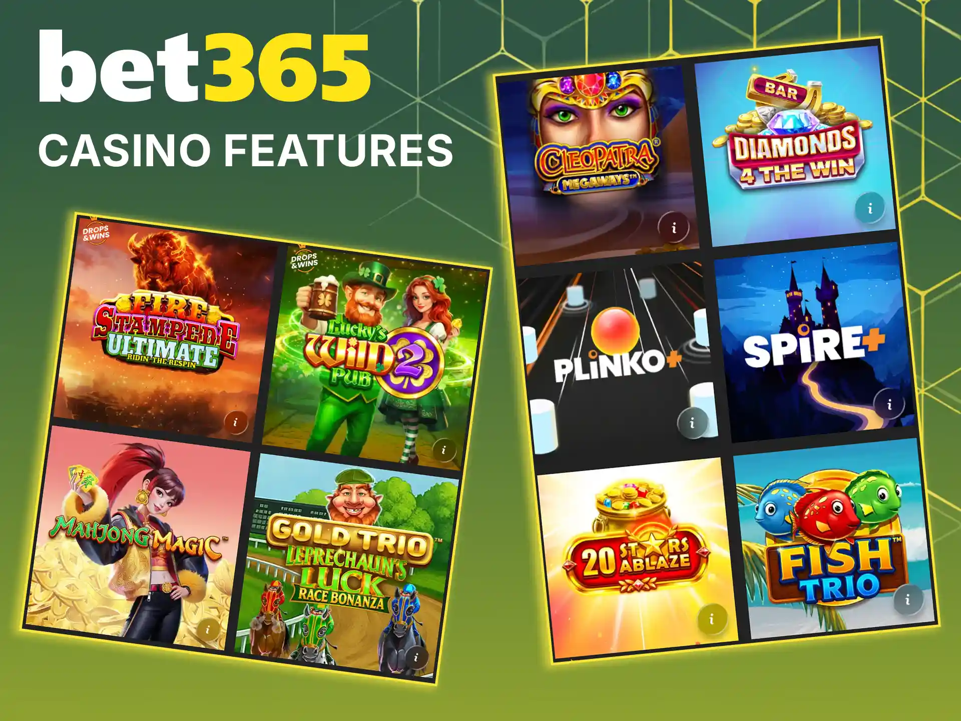 Review the main benefits and technological advantages of Bet365 casino features.