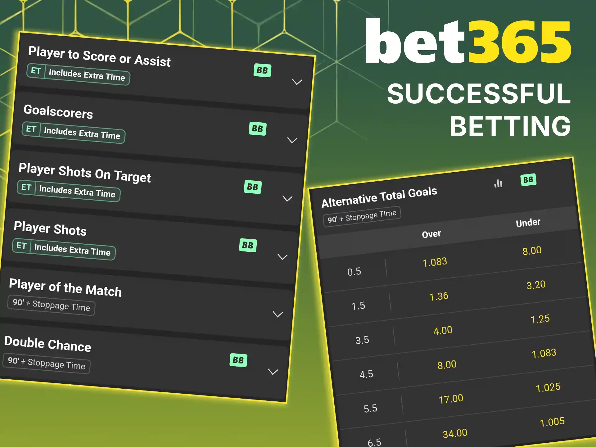 Read the expert advice and useful tips for successful football betting on Bet365.