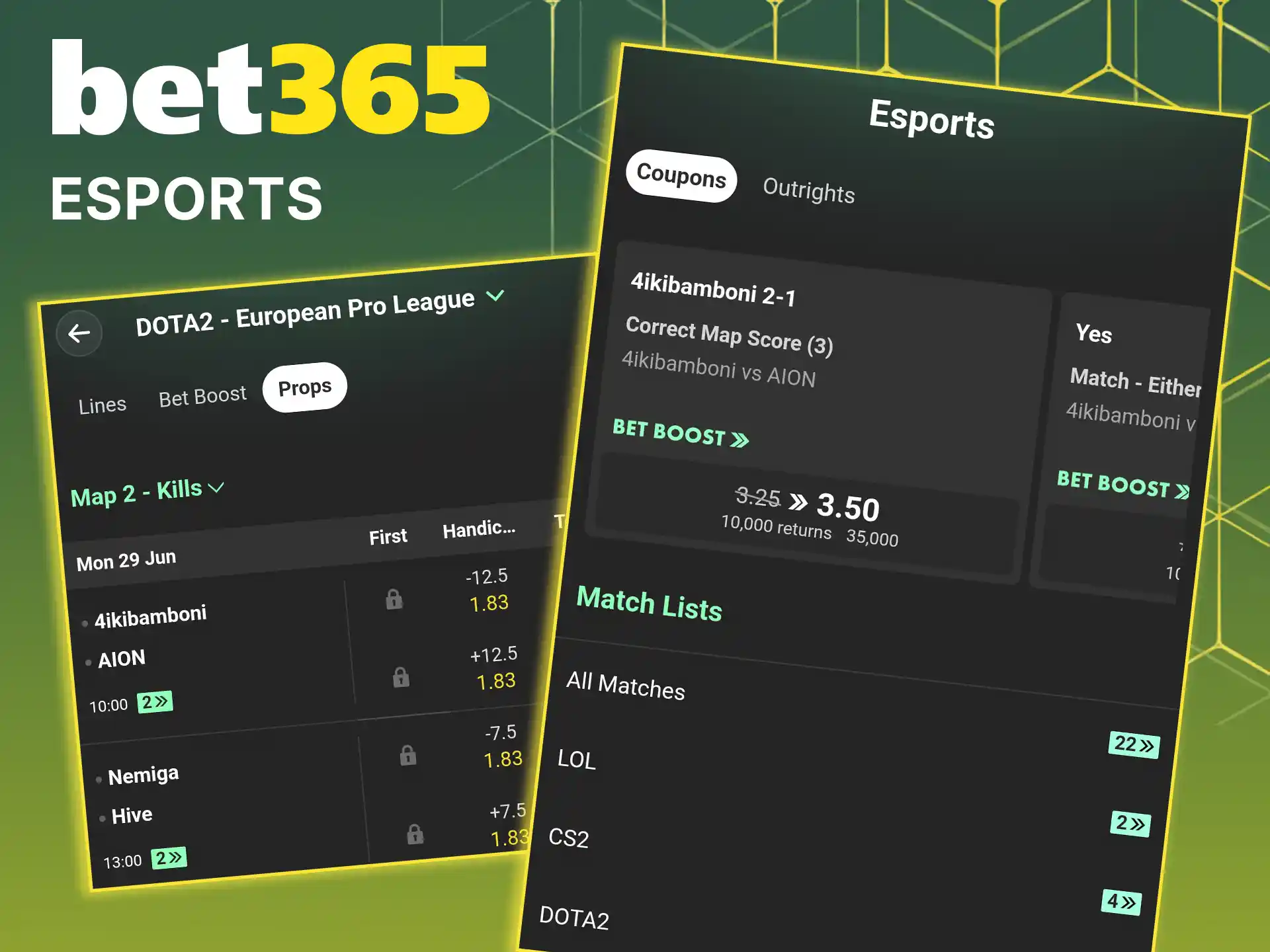 Bet on esports with Bet365.