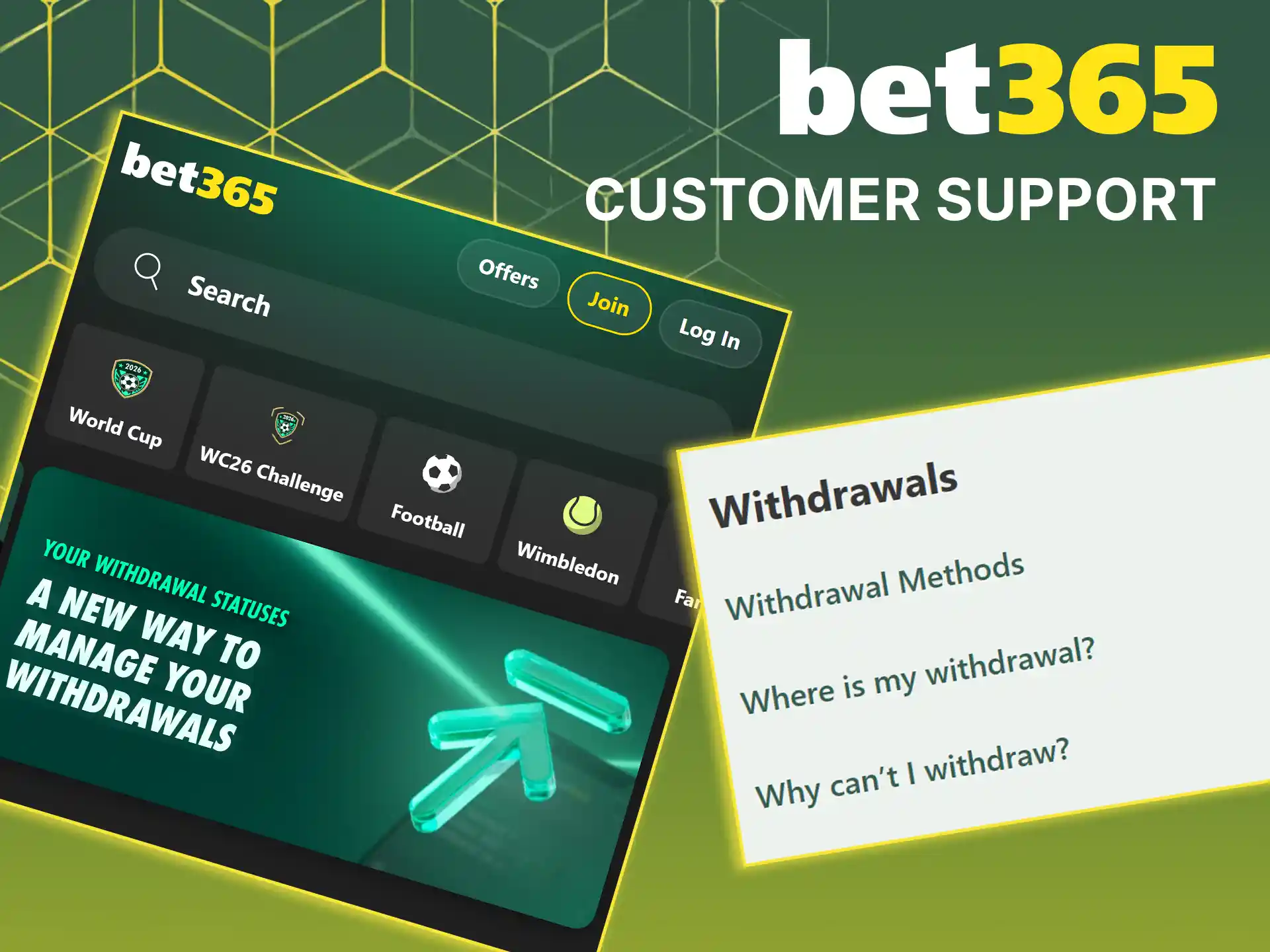 Please contact Bet365's customer support team.